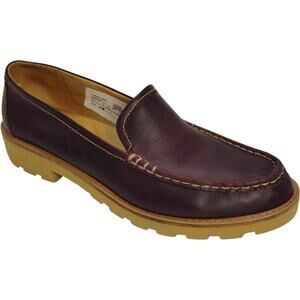 Sperry Top Sider Lug Sole Loafer Women’s 7.5 Dark Brown Wine Red Loafers Preppy
